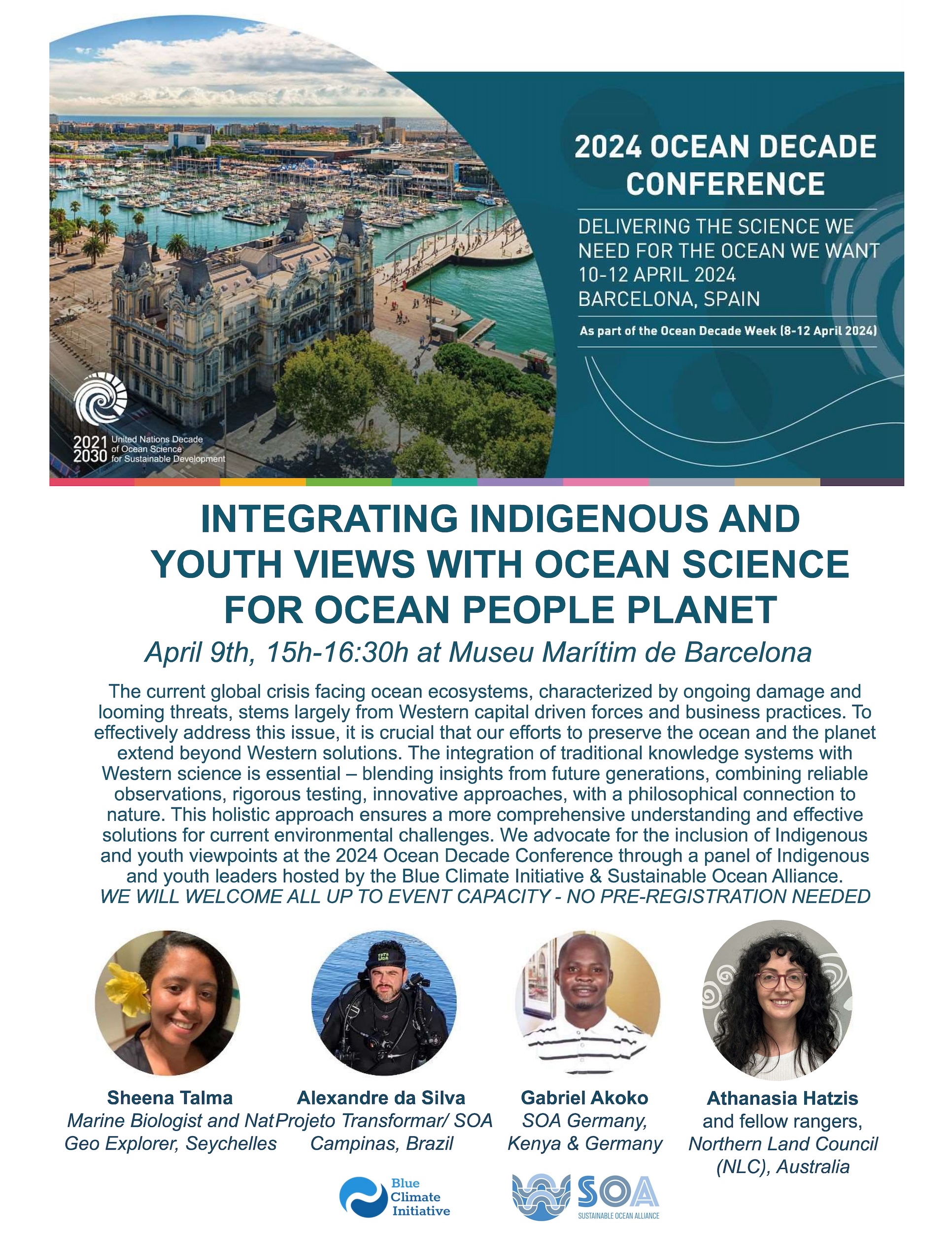 Youth and indigenoous voices at Ocean Decade Conference 2024