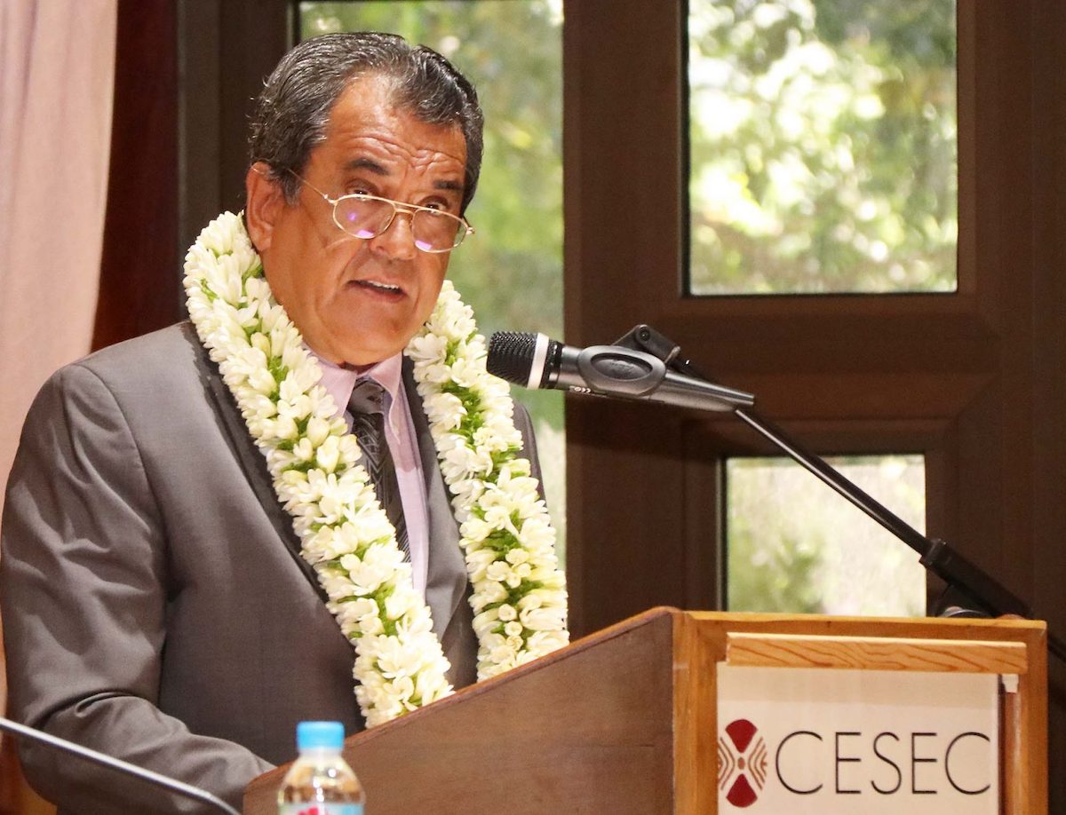 Président Fritch de Polynésie française à la CESEC 