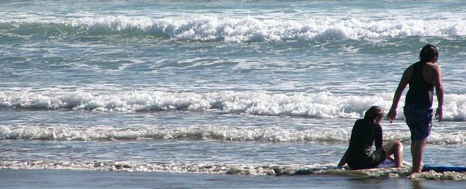 kids on the beach