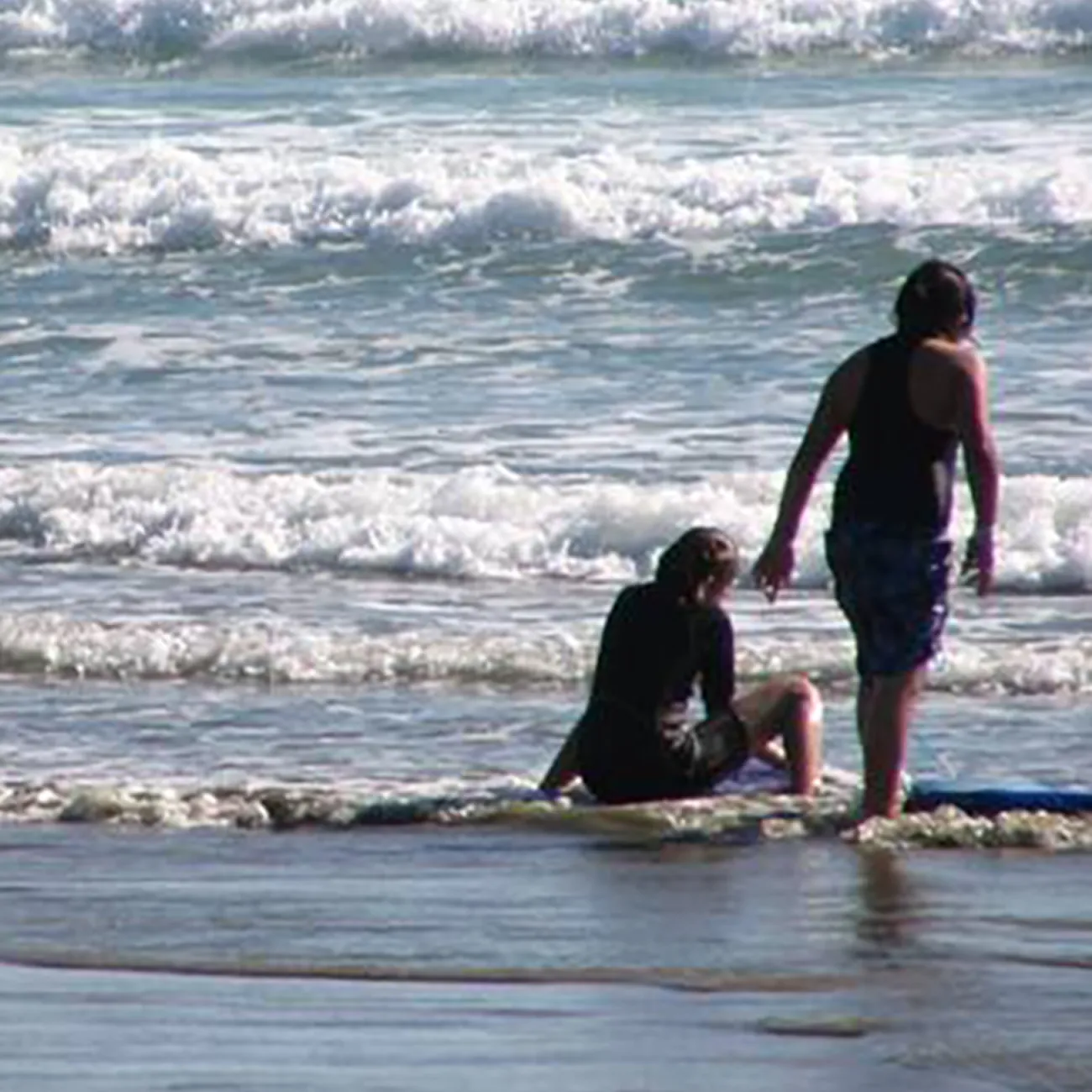 kids on the beach