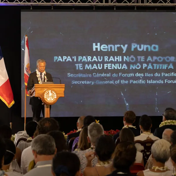 Henry Puna - Presidential Palace Welcoming Ceremony